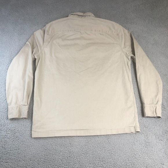 American Eagle Shirt Mens Large Brown Tan Button Up classiccore‎ Pocket Preppy - Picture 9 of 11